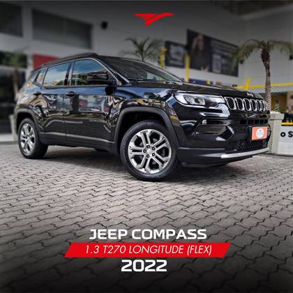 JEEP COMPASS 1.3 T270 TURBO FLEX LONGITUDE AT6